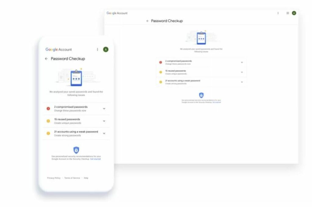 google password