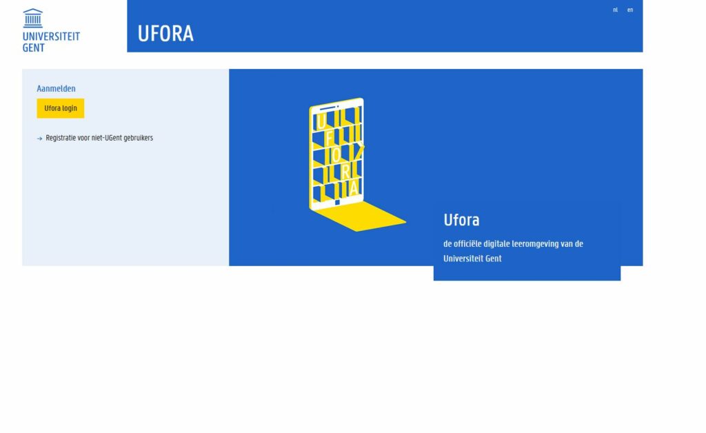 Ufora is de nieuwe ELO van de Universiteit Gent