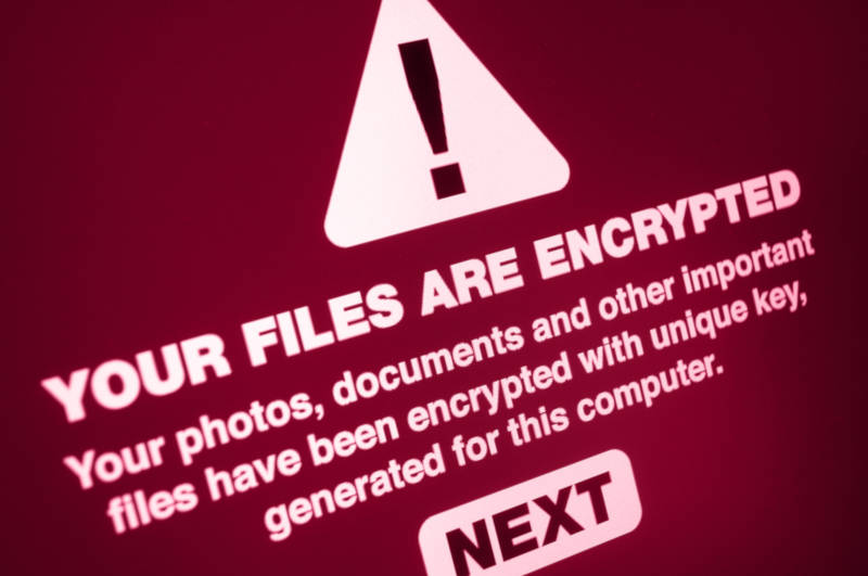 ransomware scherm