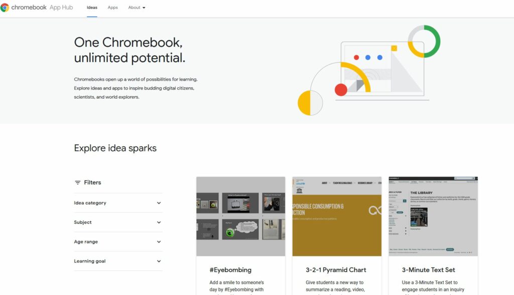 Screenshot Chromebook App Hub