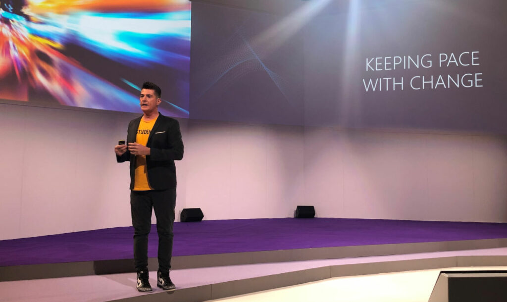 Anthony Solcity houdt zijn speech