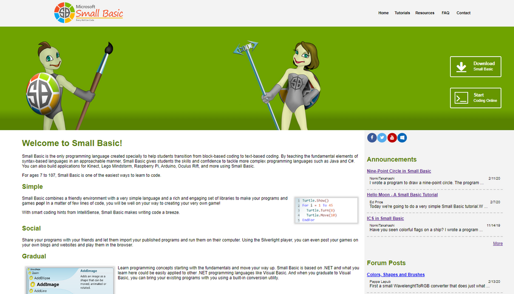 Website Small Basic Online