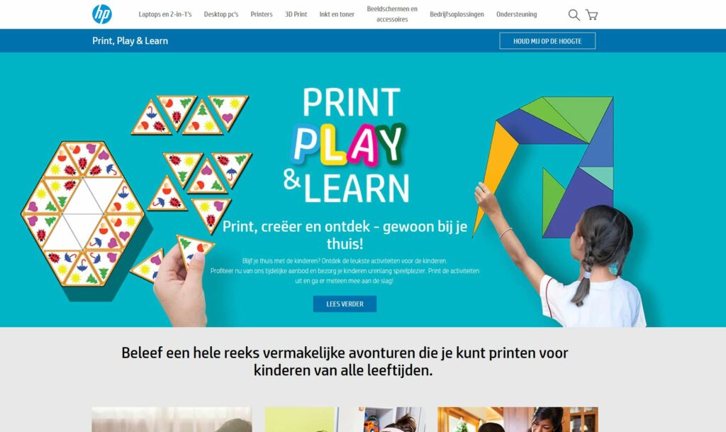 Print, Play & Learn - website