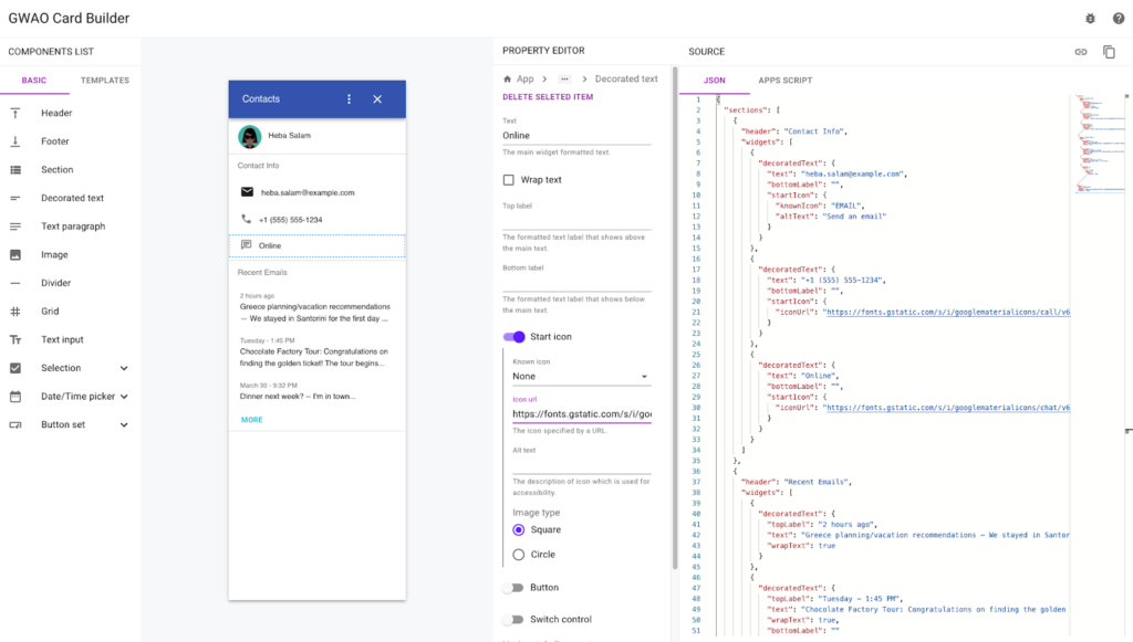 Google Workspace add-ons bouwer