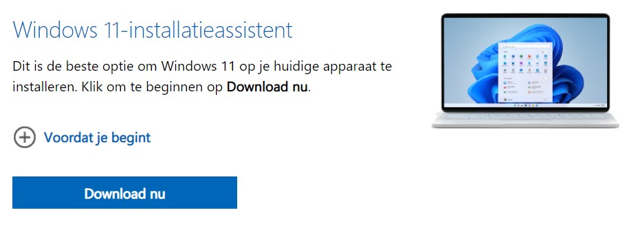 Installatieassistent Windows 11