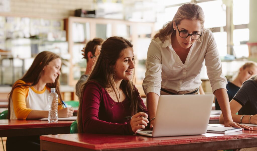 laptop school leerkracht