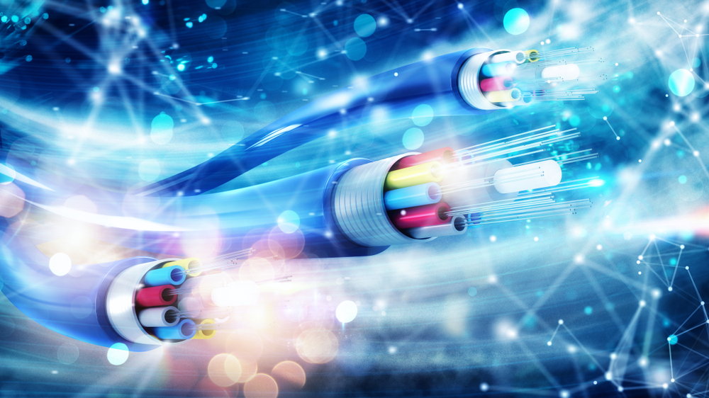 Internet,Connection,With,Optical,Fiber.,Concept,Of,Fast,Internet