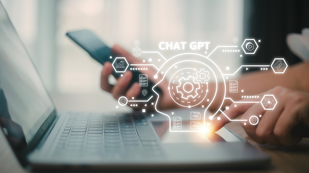Chatgpt,Chat,With,Ai,Or,Artificial,Intelligence.,Woman,Chatting,With