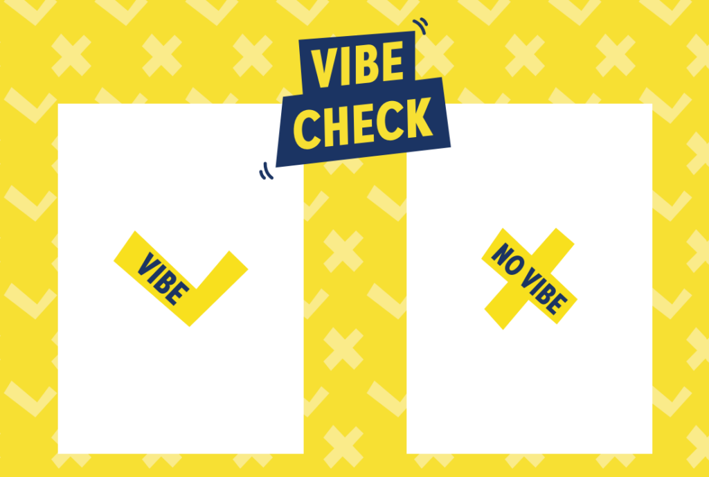 legplaat Vibe Check