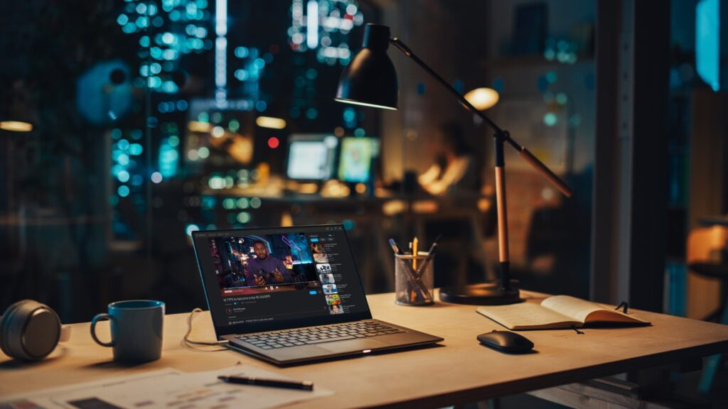 laptop, bureau, ICT
