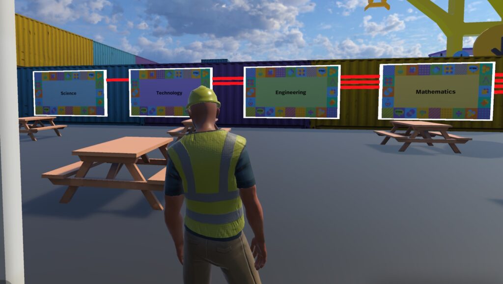 STEMfestival, game, jongen, veiligheid, container