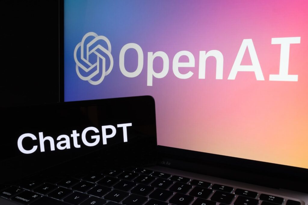 OpenAI, ChatGPT, logo's, laptop